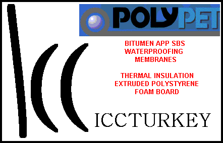 Logo ICCTURKEY POLYPET APP SBS WATERPROOFING MEMBRANE