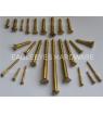 Brass wood screws fasteners