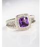 Amethyst Petite Albion Ring