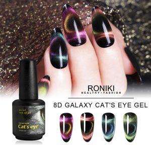 RONIKI 8D Galaxy Cat‘s Eye Gel Polish  