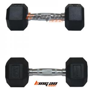 Hexagon Rubber Dumbbell