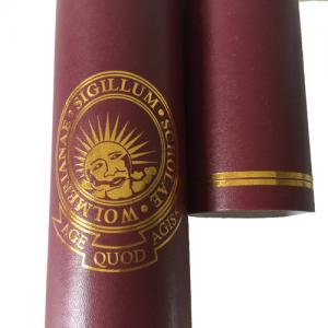 Leatherette Certificate Tube