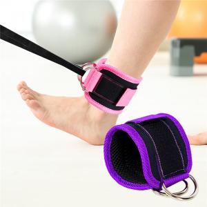 Custom Workout Ankle Straps for Cable Machines Double D-ring