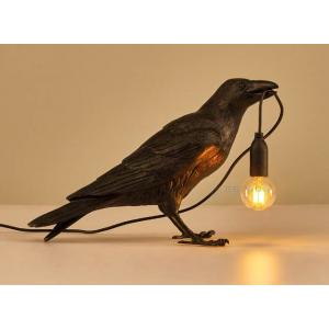 Creative Raven Sculpture LED Bird Lamps