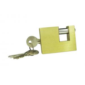 Rectangular brass padlock