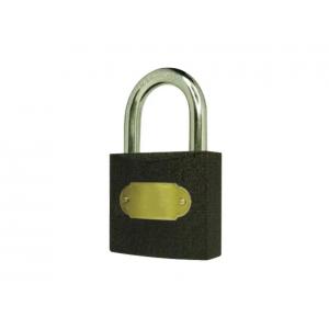 Gray iron padlock