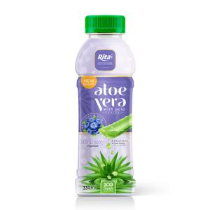 Pet bottle 330ml Aloe vera with pulp drink blueberry company