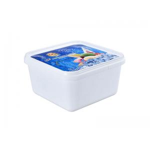 1l Square Plastic Ice Cream Container