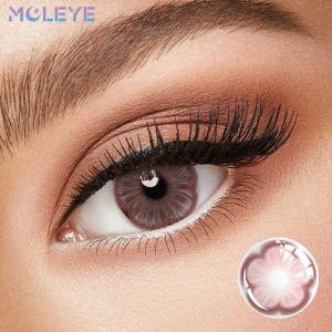 MCLEYE Sakura Red Yearly Cosplay Contact Lenses 