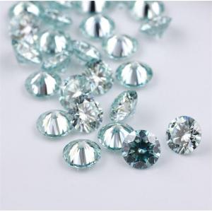 Blue Color Round Brilliant Cut Moissanite