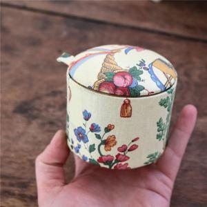 Printed Pattern of a Round Paper Box with a Lid