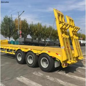 3 axle low flat semi trailer