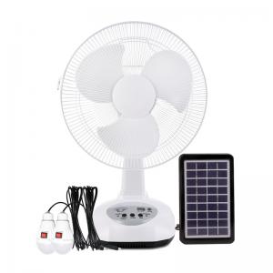 12 inch Rechargeable Solar Table Fan Set