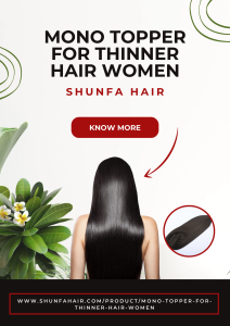 Mono Topper for Thinner Hair Women | Shunfa Hair