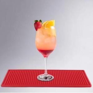 15 x 30 cm red rubber bar mat spill mat service mat