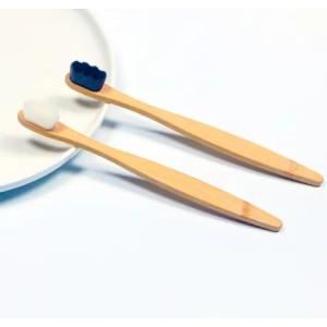 Adult round tail microfiber bamboo toothbrush