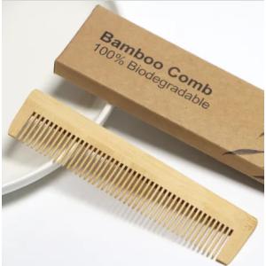 Straight bamboo comb