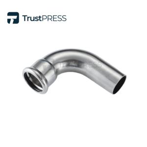 Stainless Steel 90° Elbow with Plain End M Profile
