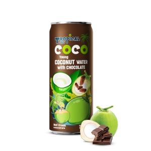 Pure Coconut water mix Chocolate flavour 330ml canned