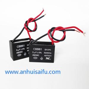 CBB61 AC Motor Capacitor (Plastic case)