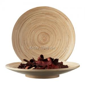 Handicraft bamboo serving tray