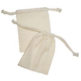 100% Organic Cotton Muslin Drawstring Bag