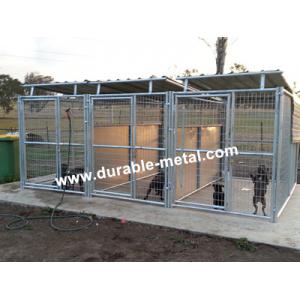 3-Run Dog Kennels with Fight Guard Divider