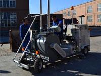 driving type tow component road marking machine
