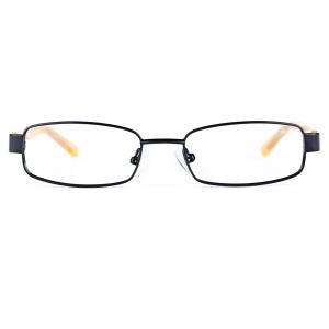 Black 5812 Stainless Steel/ZYL Square  Glasses