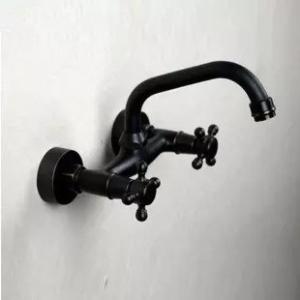 Antique Black Brass Bronze Wall Mounted Tap TB109W