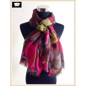 China scarf factory, abstract polyester scarf