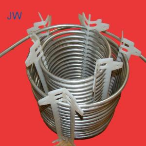 Coiled seamless stainless steel tube