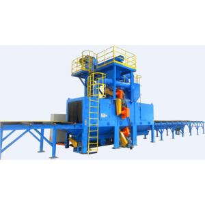 Roller conveyor shot blasting machine