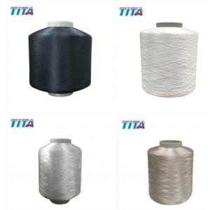 Polyester yarn FDY/DTY with twist