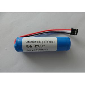 3.7V 800mAh 14500 li-ion battery with NTC