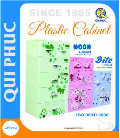 Plastic storage cabinet 5 drawers