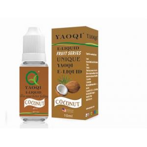 Electronic cigarette liquid coconut flavor