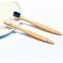 Adult round tail microfiber bamboo toothbrush