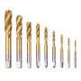 M3 M4 M5 M6 M8 Titanium Coated HSS Spiral Flute Metric Taps 