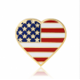 Stock American flag lapel pins 