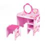 Wooden Kid Vanity and Stool