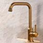 Antique Brass Single Kitchen Tap T02001