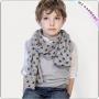 Grey Cotton Skull Scarf