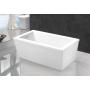 59 66 inch Rectangular Acrylic Freestanding Bathtu