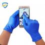 High quality disposable blue nitrile gloves of pow