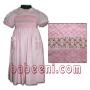 Pink geo smocked dresses - DR 654