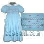 Blue smocking dress - DR 647